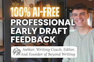 give early draft feedback and writing advice on your book
