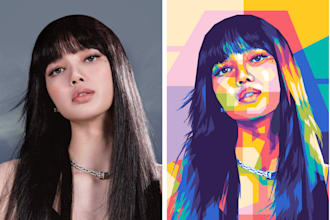 make a beautiful wpap pop art portrait
