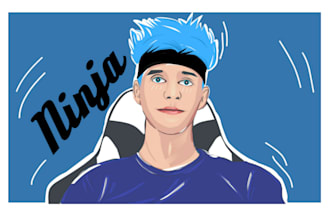 draw your cartoon vector portrait illustrations