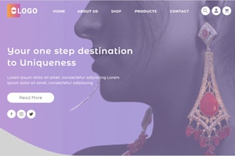 build a landing page with native codes