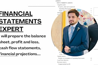 prepare balance sheet, profit and loss, cash flow statements
