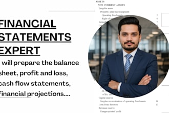 prepare balance sheet, profit and loss, cash flow statements