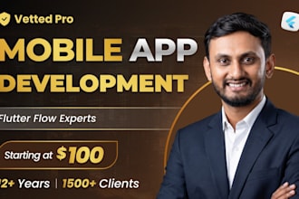 do flutterflow app development, android app, ios app, flutter flow developer
