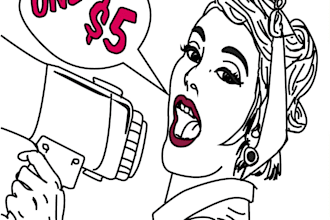 draw vector line art detailed, colored or black and white