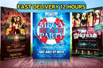 fast design event flyers banners and posters in 12 hours