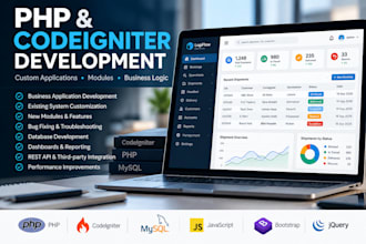 develop or customize PHP codeigniter web applications