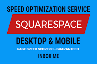 speed up squarespace website on google pagespeed insight