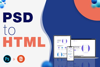 convert PSD to responsive HTML