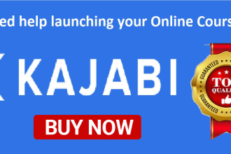 create kajabi online course, website, and landing pages