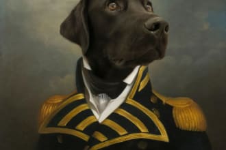 create a royalpet portrait of your dog
