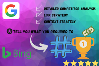 do detailed backlink competitive analysis and keyword research