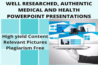 prepare medical and health powerpoint presentations