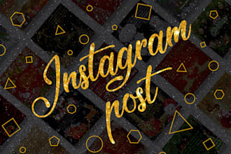 design creative instagram post and stories