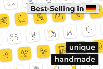 Top 5!  design your unique and professional vector icons