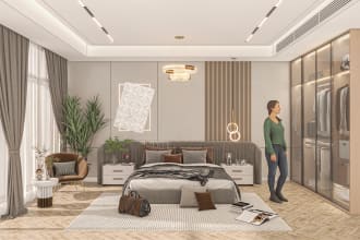 visualize airbnb apartment 3d interior design and realistic render