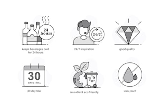 design unique icon illustration set