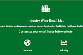 build an email list from specific industry
