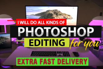 do image editing in adobe photoshop for you