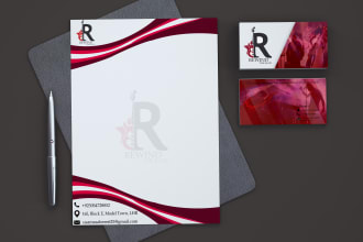 design a professional business card, letterhead, and stationery items