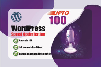 do wordpress website speed optimization for pagespeed insight and gtmetrix