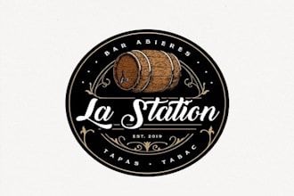 design la station cherche un logo in 24 hours