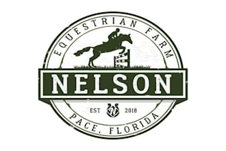 design nelson equestrian logo