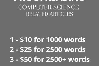 proofread your computer science articles for you