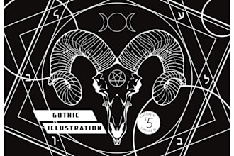 create a illustration in gothic style