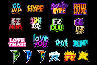 create express custom text emotes, twitch emotes