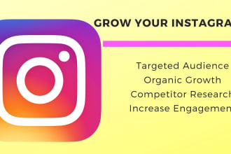 be your instagram manager and increase your follower growth
