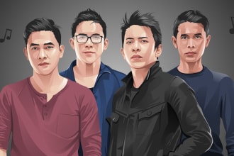 create photo into cartoon portrait