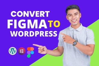 convert figma to  wordpress using elementor page builder