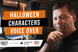 create a scary halloween character voice over