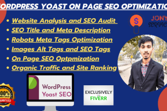 do wordpress yoast on page SEO optimization to rank your site first