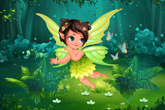 draw children book illustrations and storybook illustrations