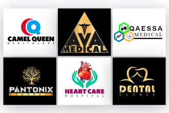 design medical, healthcare, dental, clinic, hospital, pharmacy logo