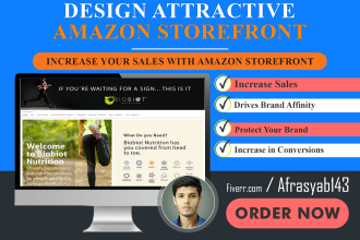 design an attractive amazon storefront for your brand