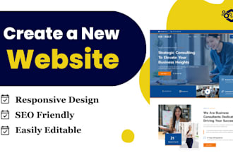 design new wordpress website design with elementor pro