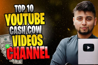 automate and manage youtube cashcow channel, create top 10 cash cow videos