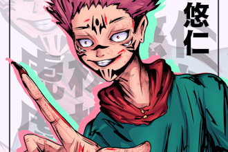 draw you into game or anime character
