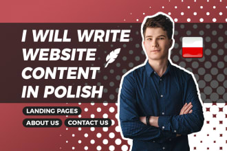 write SEO website content in polish