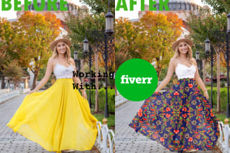 do color correction and pattern change of your photo 24 hour
