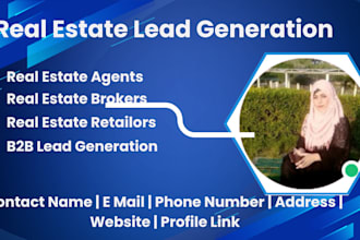 do b2b real estate active realtors, agents, and brokers from the targeted city