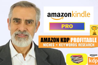 do a profitable and complete amazon kindle KDP books ebooks keywords research