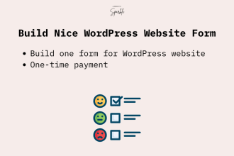 build nice custom wordpress form