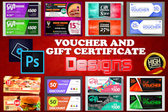 design any certificates, gift vouchers and calling cards