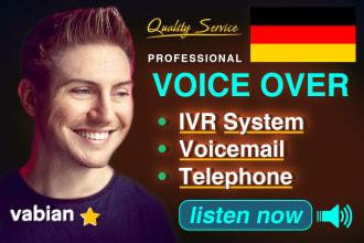 record a german voice over for your mailbox ivr phone system