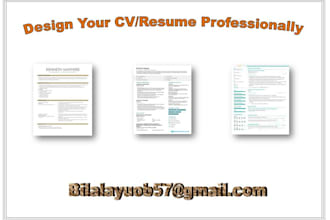 write and upgrade your resume, CV, cover letter