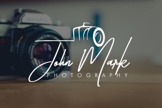 design best photography logo signature or watermark
