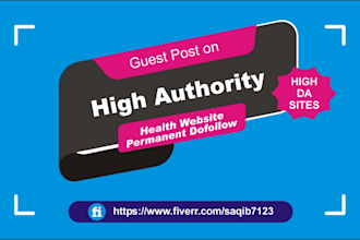 provide guest post on high authority health websites